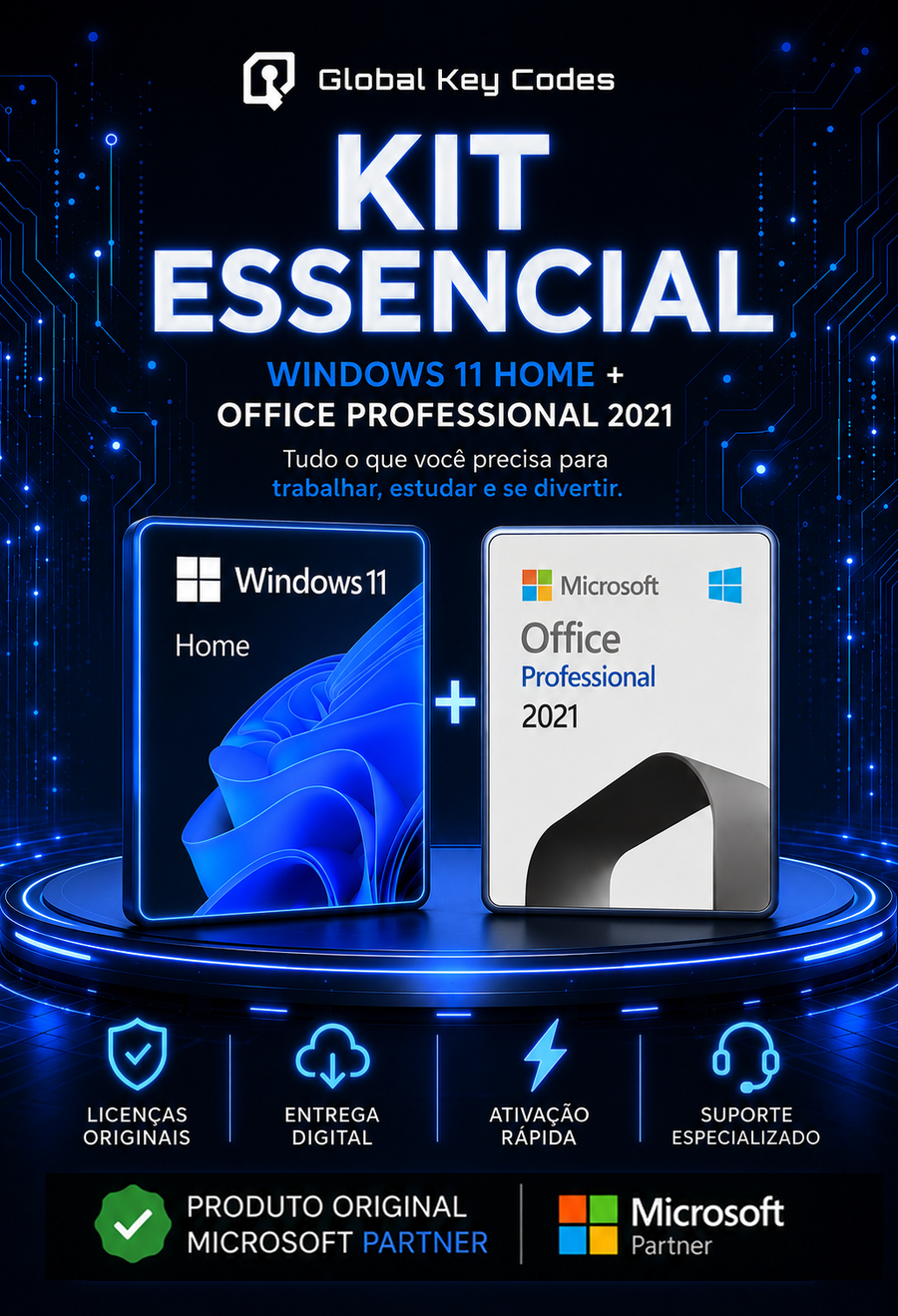 Kit Microsoft Windows 11 Home + Office Professional 2021