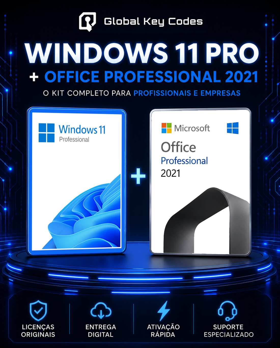 Kit Microsoft Windows 11 Pro + Office Professional 2021