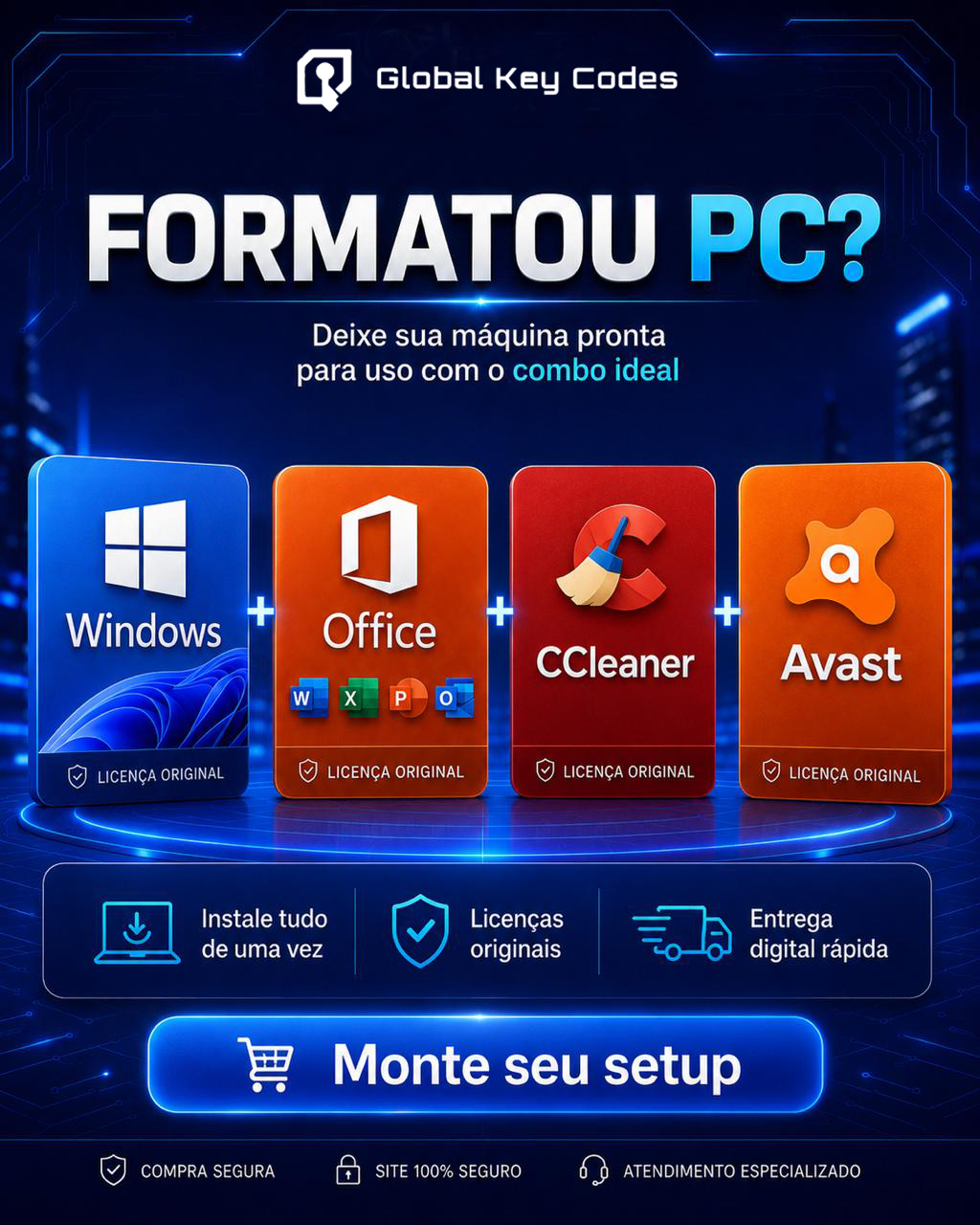 Formatou o PC? Seu Kit Completo