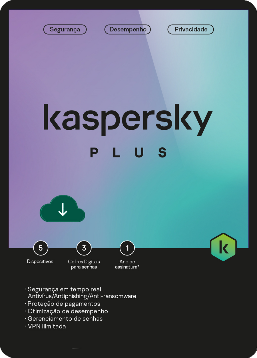 Kaspersky Plus Antivírus - 5PC 1Y