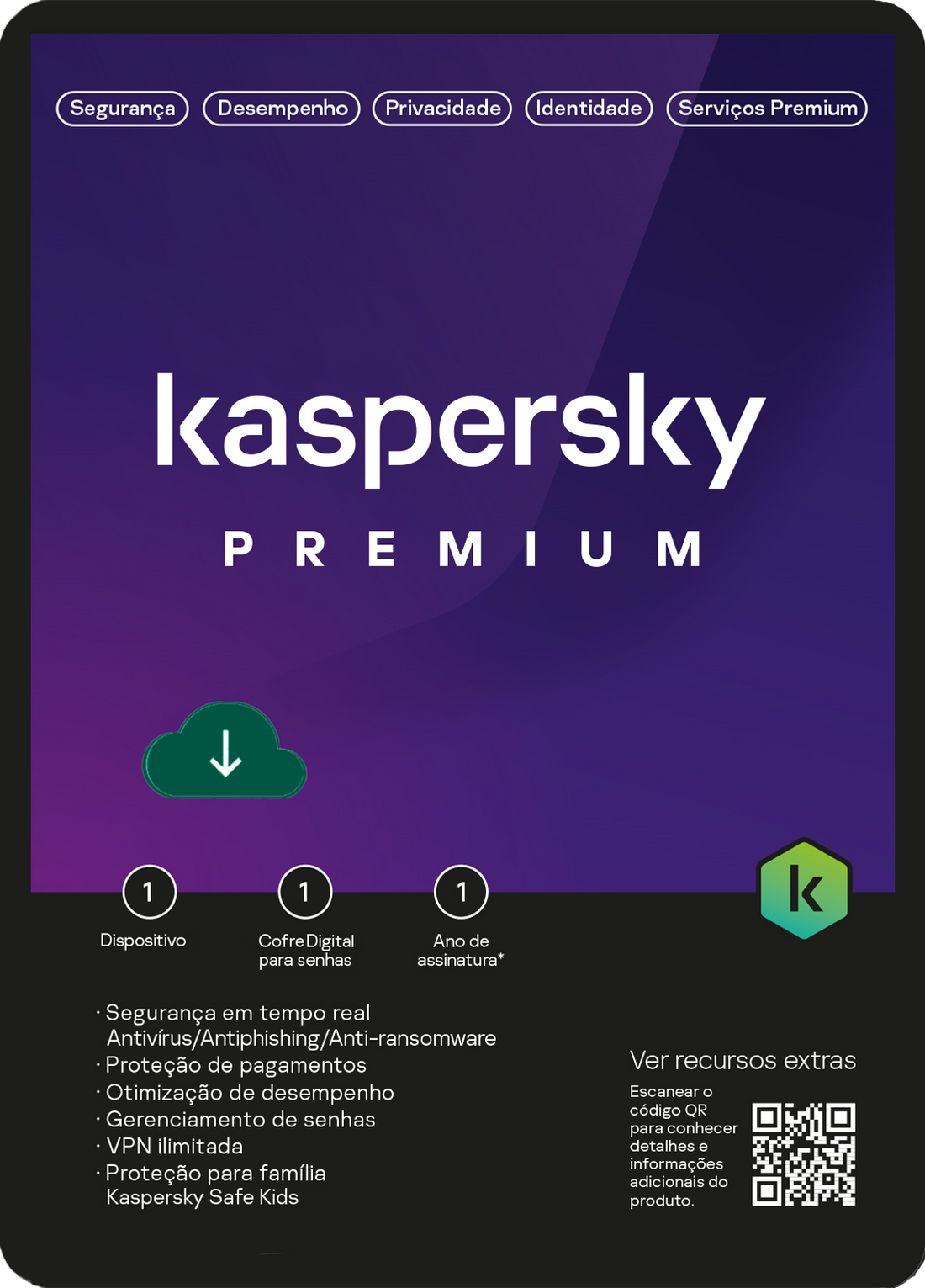 Kaspersky Premium Antivírus - 1PC 1Y