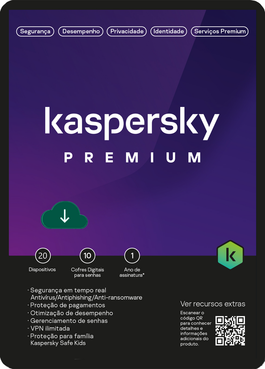 Kaspersky Premium Antivírus - 20PC 1Y