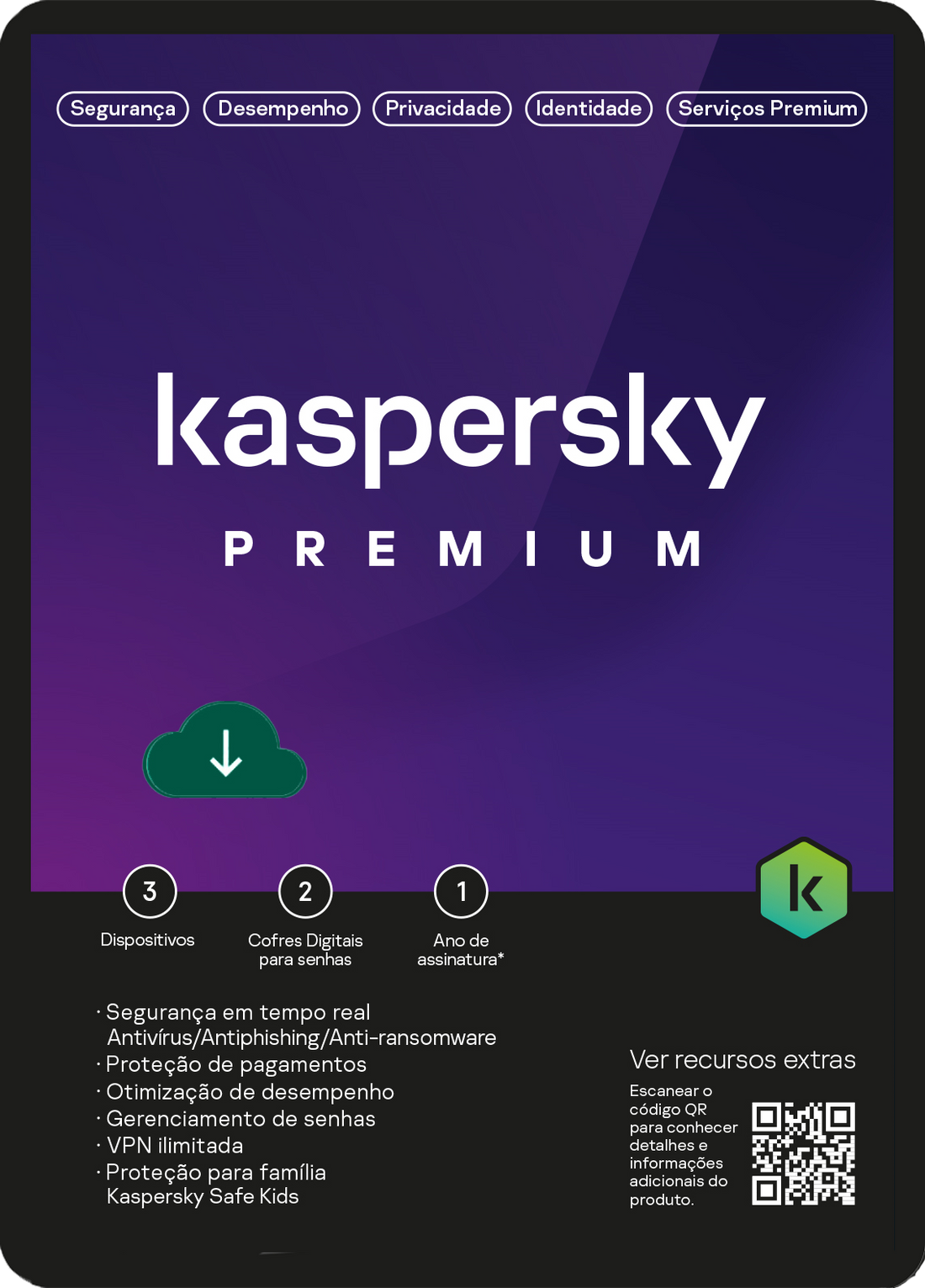 Kaspersky Premium Antivírus - 3PC 1Y