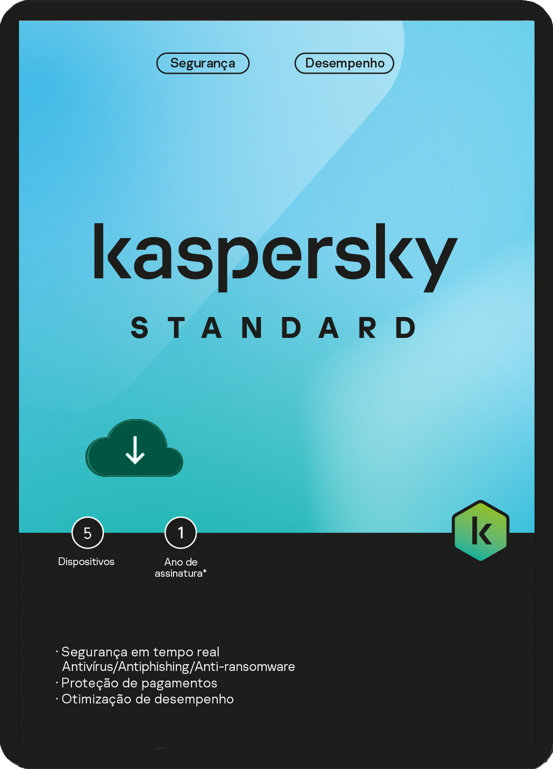 Kaspersky Standard Antivírus - 5PC 1Y